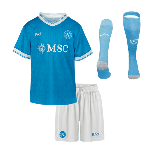 Napoli Kinder Trikot Komplett-Set Heim 2025/26