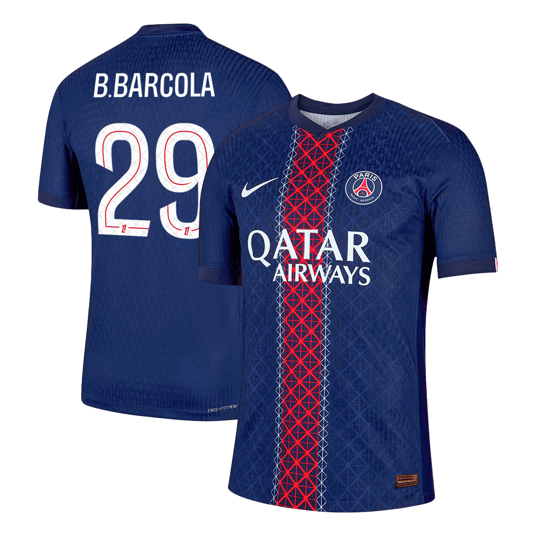 PSG Player Version Trikot Heim 2025/26 B.BARCOLA #29 Slim Fit