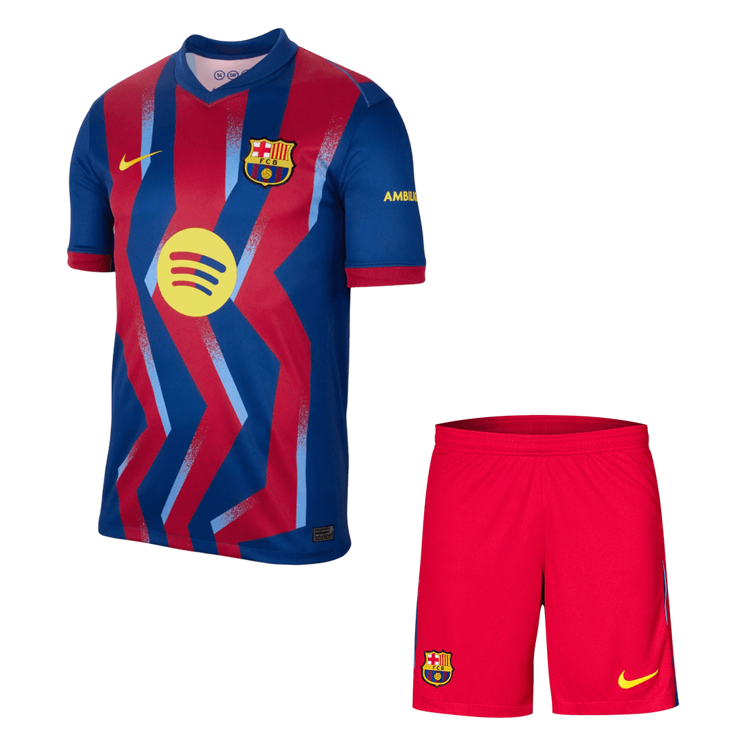 Barcelona Trikot Set Viertes Auswärts 2025/26