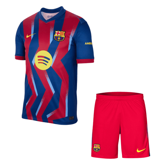 Barcelona Trikot Set Viertes Auswärts 2025/26