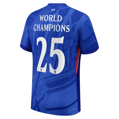 Chelsea Player Version Trikot Heim 2025/26 WORLD CHAMPIONS #25 Slim Fit