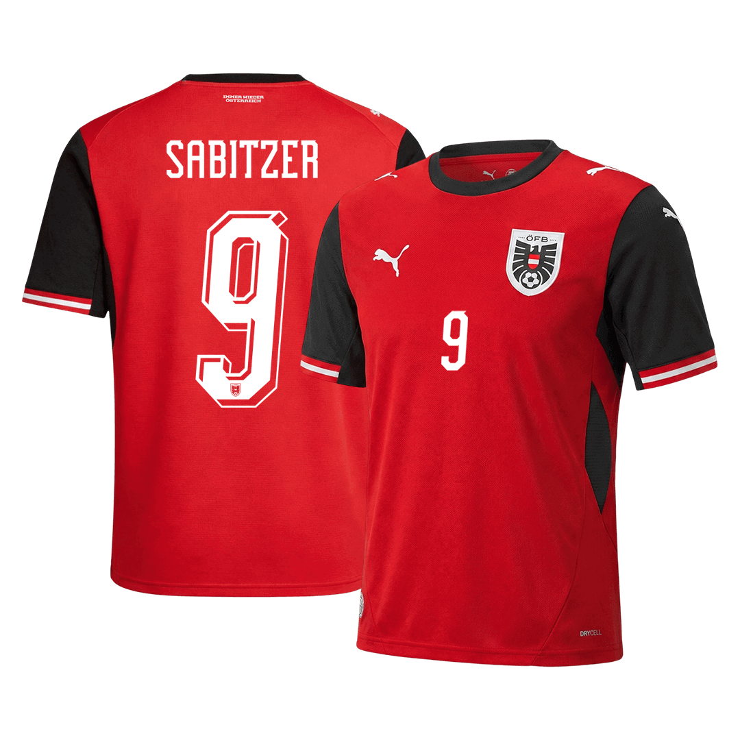 Austria World Cup Trikot Heim 2026 SABITZER #9
