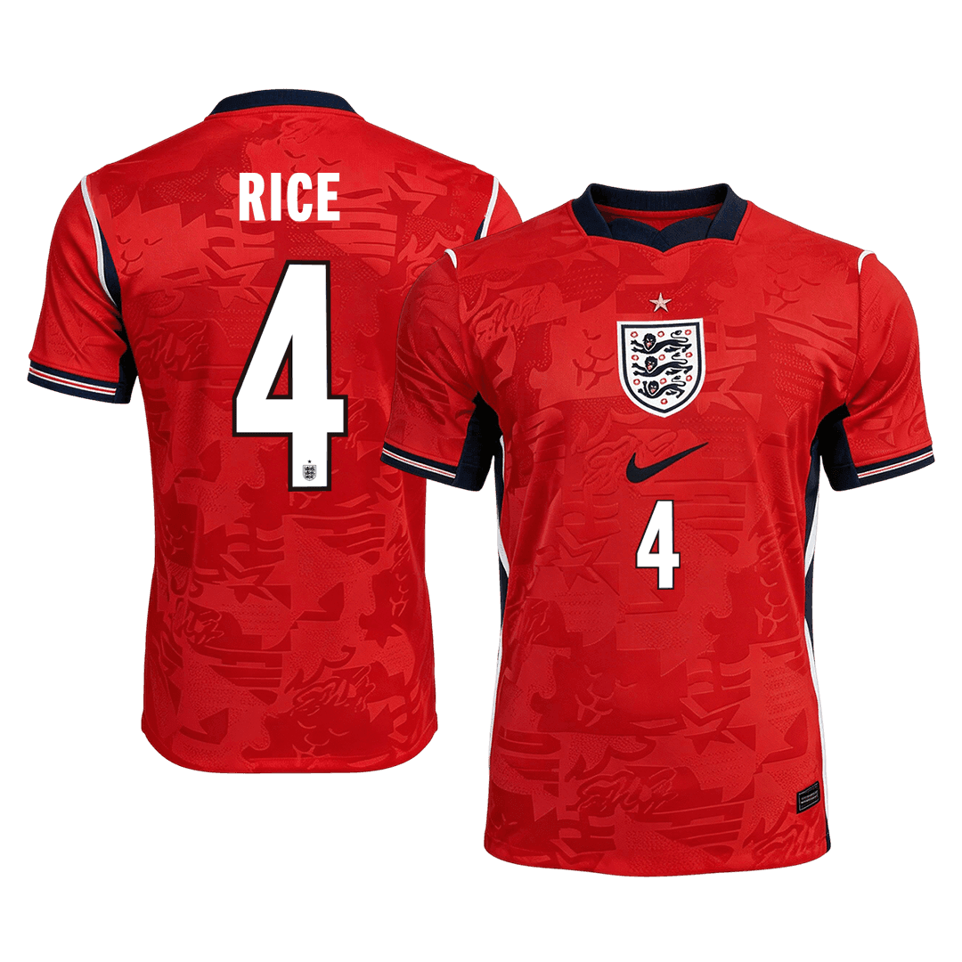 England World Cup Player Version Trikot Auswärts 2026 RICE #4 Slim Fit
