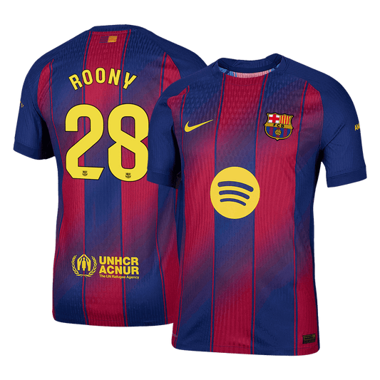 Barcelona Player Version Trikot Heim 2025/26 ROONY #28 Slim Fit