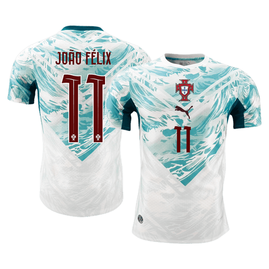 Portogallo Maglia Versione Giocatore Mondiali 2026 Trasferta JOÃO FÉLIX #11 Slim Fit