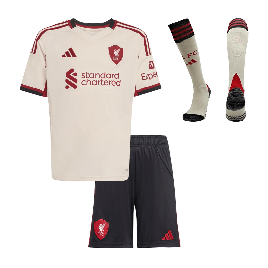 Liverpool Kinder Trikot Komplett-Set Auswärts 2025/26