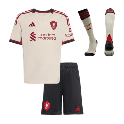 Liverpool Kinder Trikot Komplett-Set Auswärts 2025/26