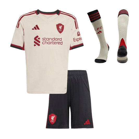 Liverpool Kinder Trikot Komplett-Set Auswärts 2025/26