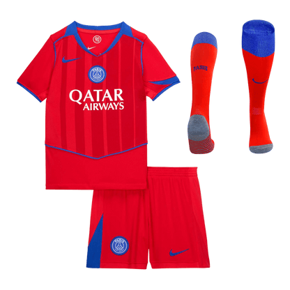 PSG Kinder Trikot Komplett-Set Drittes Auswärts 2025/26