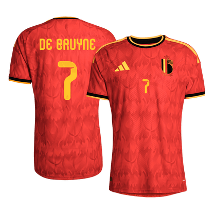 Belgium World Cup Player Version Trikot Heim 2026 DE BRUYNE #7 Slim Fit