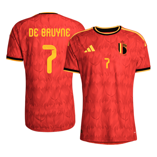 Belgium World Cup Player Version Trikot Heim 2026 DE BRUYNE #7 Slim Fit