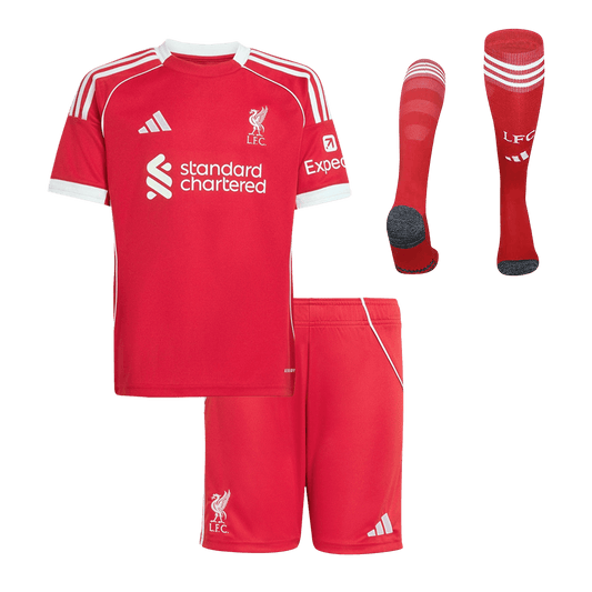 Liverpool Kinder Trikot Komplett-Set Heim 2025/26