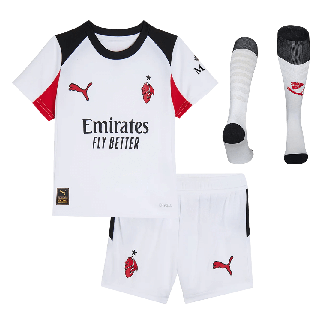 AC Milan Kinder Trikot Komplett-Set Auswärts 2025/26