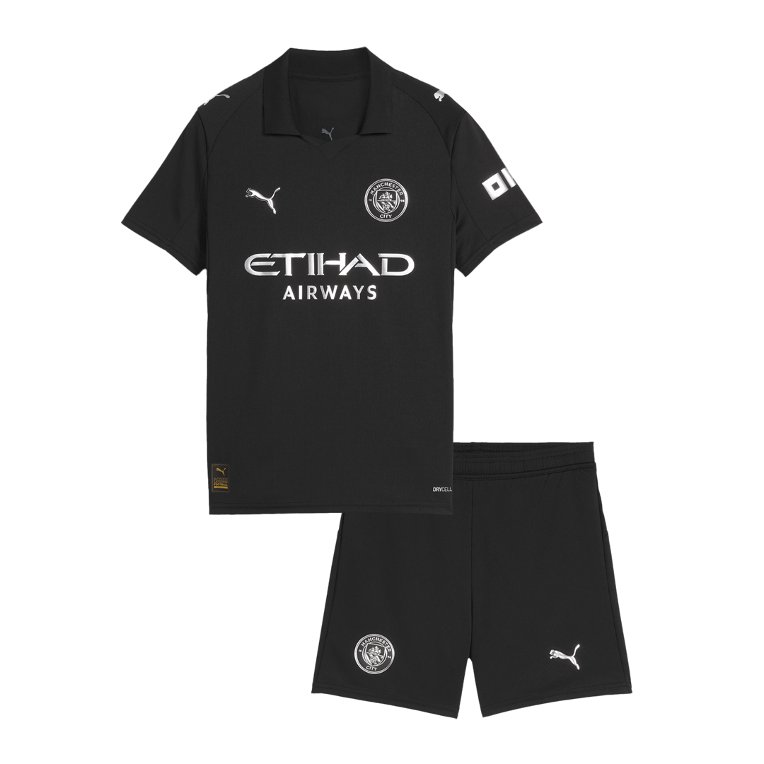 Manchester City Kinder Trikot Set Auswärts 2025/26