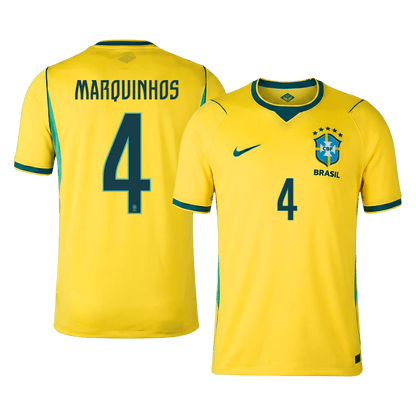 Brazil World Cup Trikot Heim 2026 MARQUINHOS #4