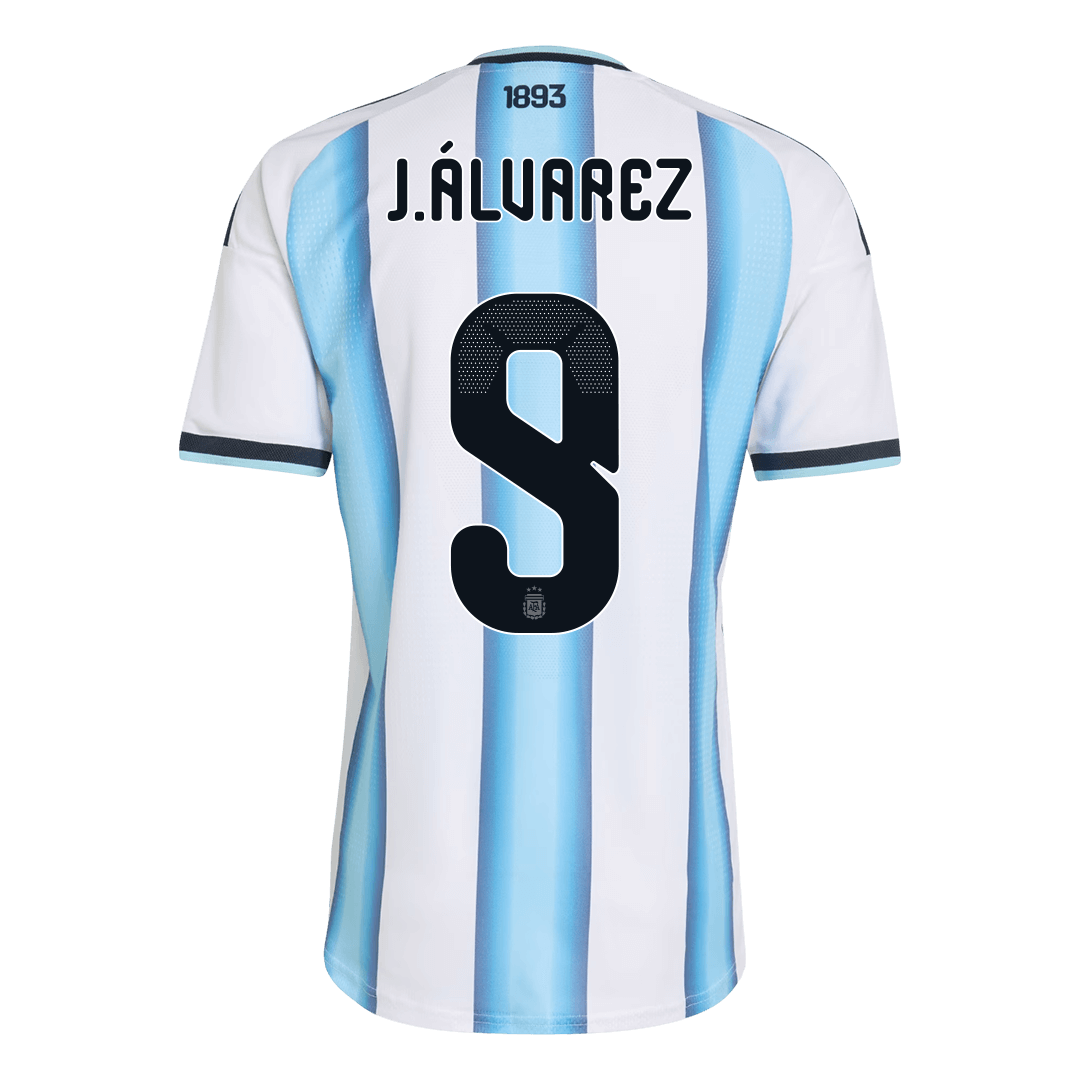 Argentina World Cup Player Version Trikot Heim 2026 J.ÁLVAREZ #9 Slim Fit
