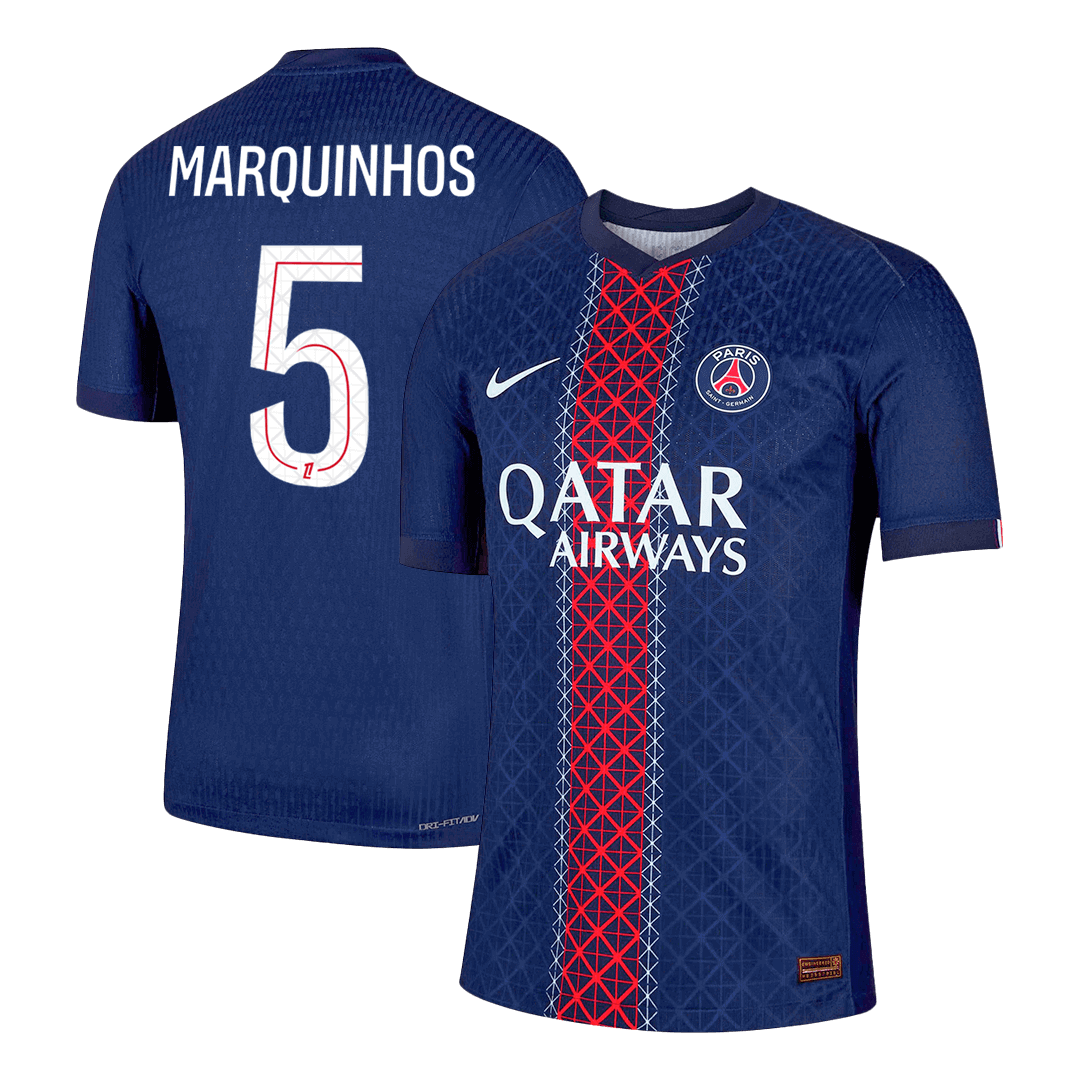 PSG Player Version Trikot Heim 2025/26 MARQUINHOS #5 Slim Fit
