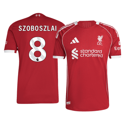 Liverpool Player Version Trikot Heim 2025/26 SZOBOSZLAI #8 Slim Fit