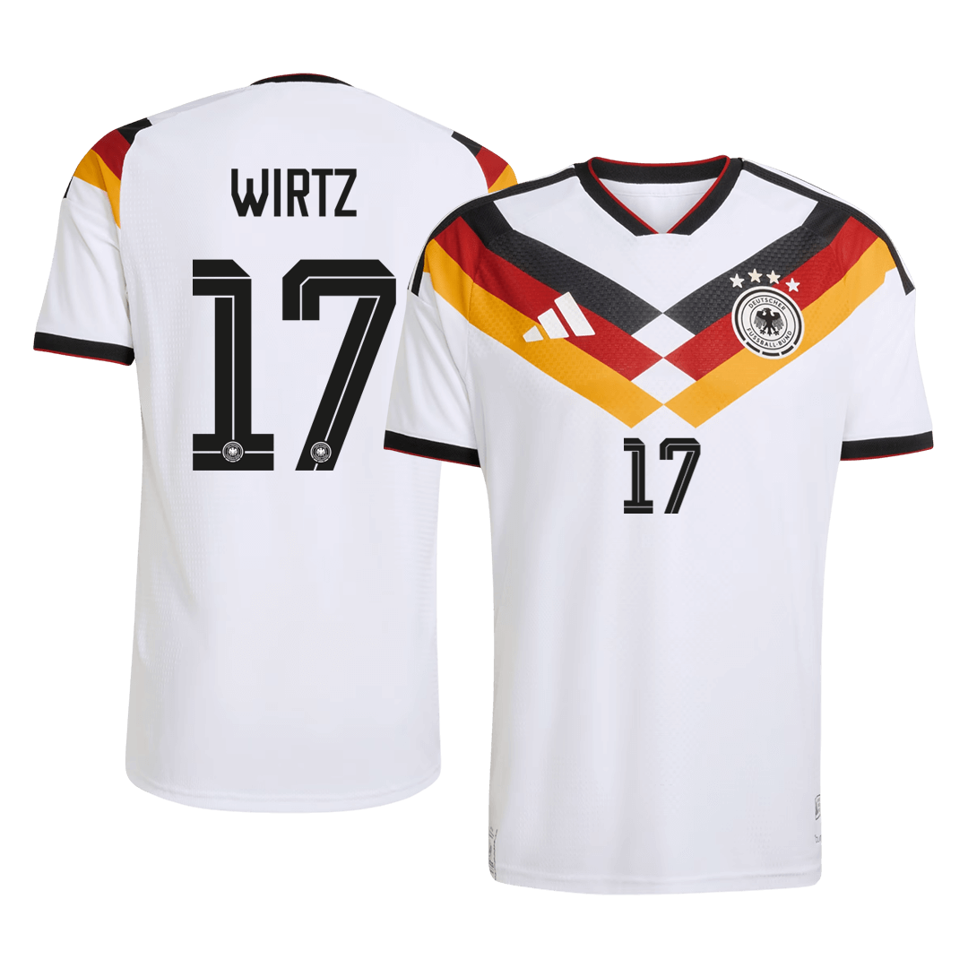Germany World Cup Player Version Trikot Heim 2026 WIRTZ #17 Slim Fit