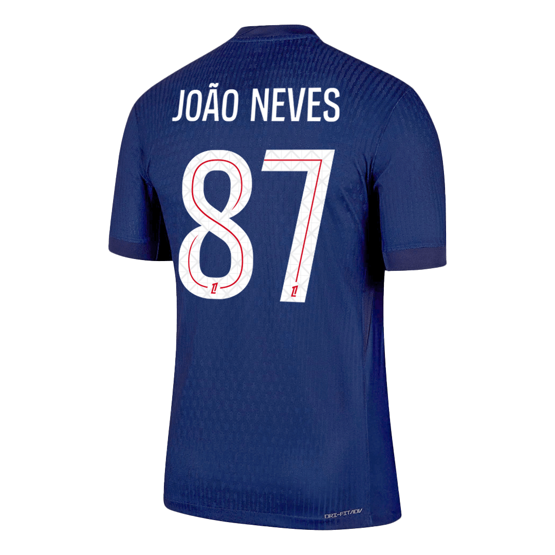 PSG Player Version Trikot Heim 2025/26 JOÃO NEVES #87 Slim Fit