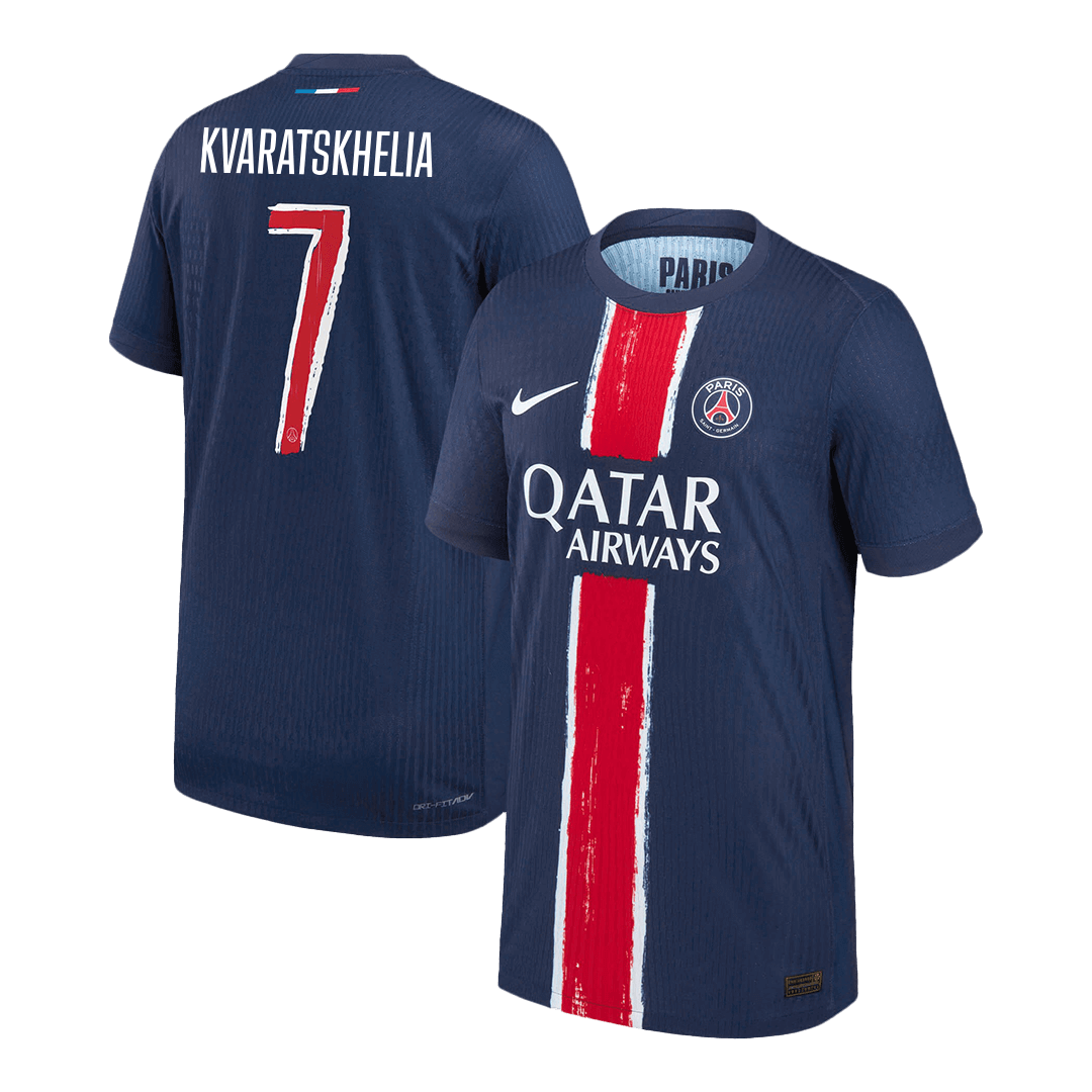 PSG Player Version Trikot Heim 2024/25 UCL KVARATSKHELIA #7 Slim Fit