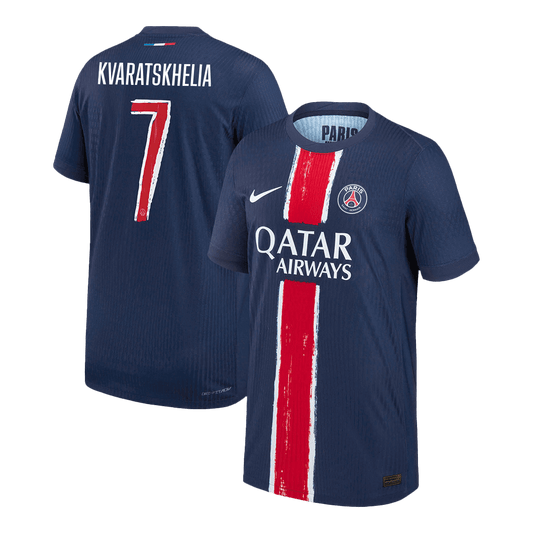 PSG Player Version Trikot Heim 2024/25 UCL KVARATSKHELIA #7 Slim Fit