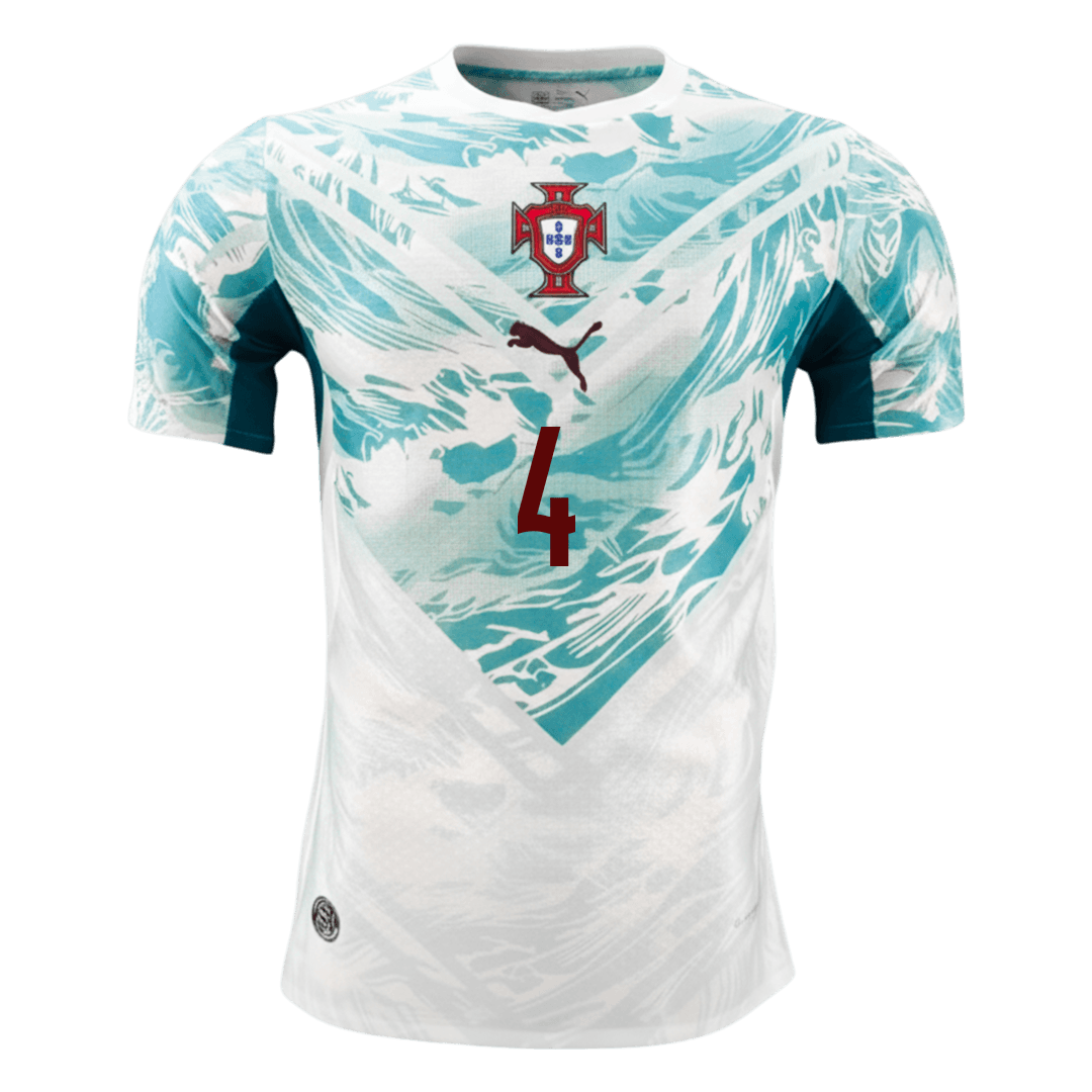 Portugal World Cup Player Version Trikot Auswärts 2026 RÚBEN DIAS #4 Slim Fit