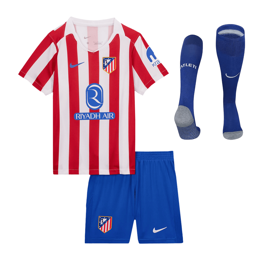 Atletico Madrid Kinder Trikot Komplett-Set Heim 2025/26