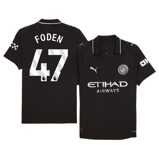 Manchester City Player Version Trikot Auswärts 2025/26 FODEN #47 Slim Fit