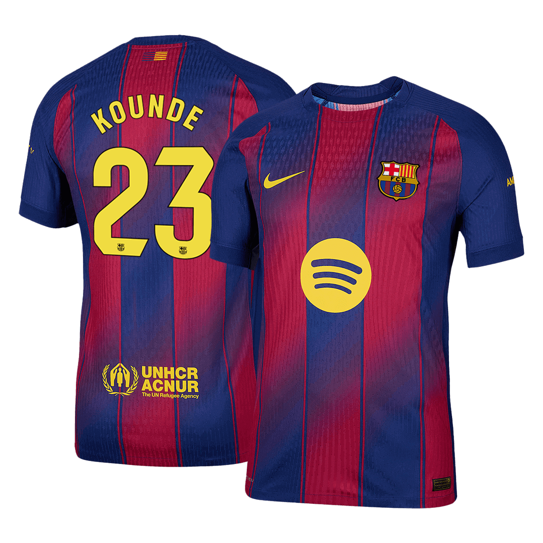 Barcelona Player Version Trikot Heim 2025/26 KOUNDE #23 Slim Fit