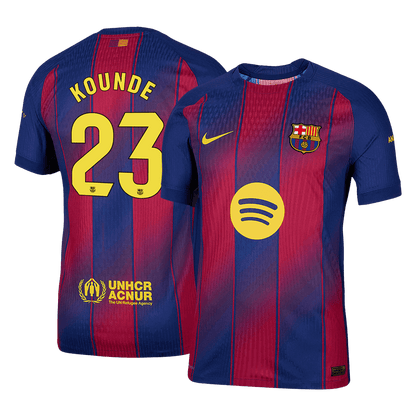 Barcelona Player Version Trikot Heim 2025/26 KOUNDE #23 Slim Fit