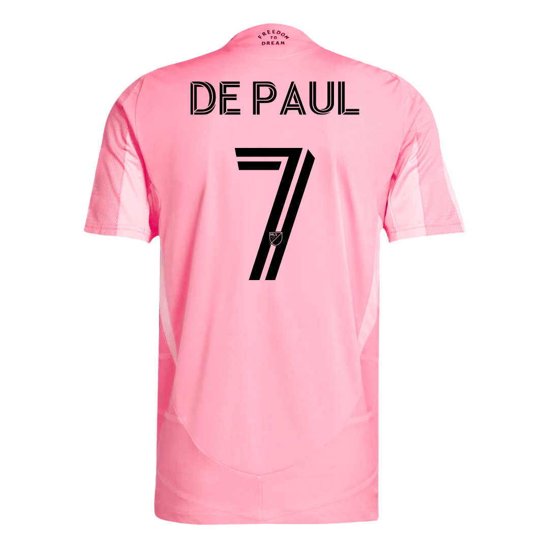 Inter Miami CF Player Version Trikot Heim 2025 DE PAUL #7 Slim Fit