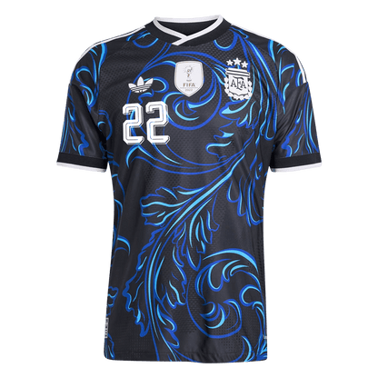 Argentina World Cup Player Version Trikot Auswärts 2026 L. MARTÍNEZ #22 Slim Fit
