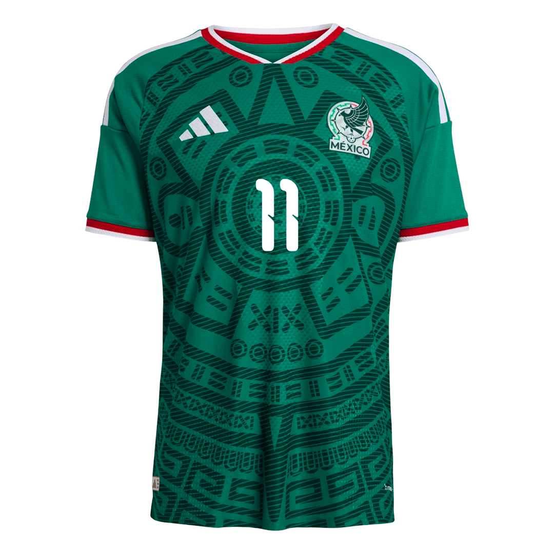 Mexico World Cup Player Version Trikot Heim 2026 S.GIMENEZ #11 Slim Fit