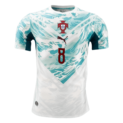 Portugal World Cup Player Version Trikot Auswärts 2026 B.FERNANDES #8 Slim Fit