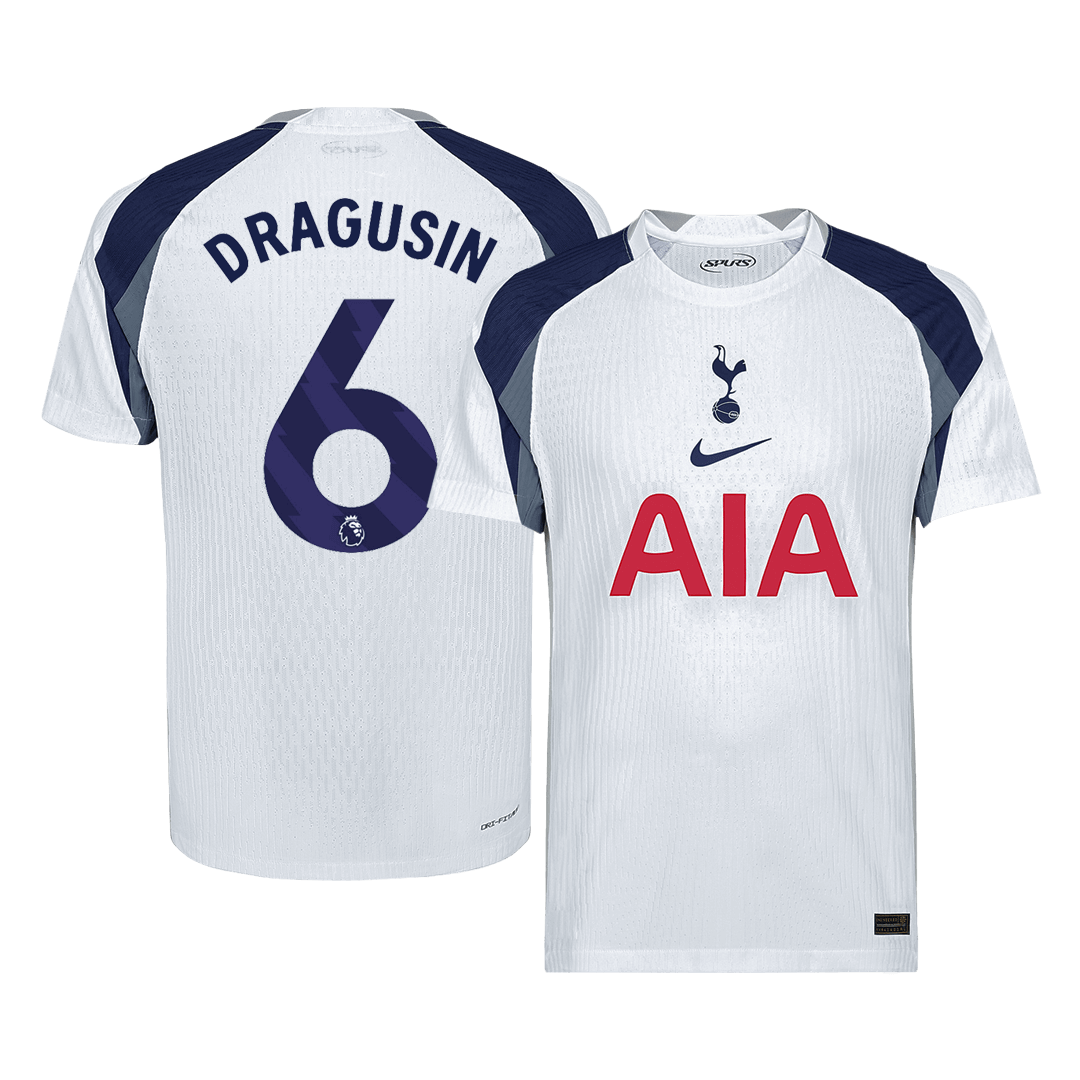 Tottenham Hotspur Player Version Trikot Heim 2025/26 DRAGUSIN #6 Slim Fit