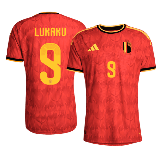 Belgio World Cup Versione Giocatore Maglia Home 2026 LUKAKU #9 Slim Fit