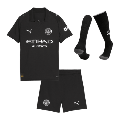 Manchester City Kinder Trikot Komplett-Set Auswärts 2025/26