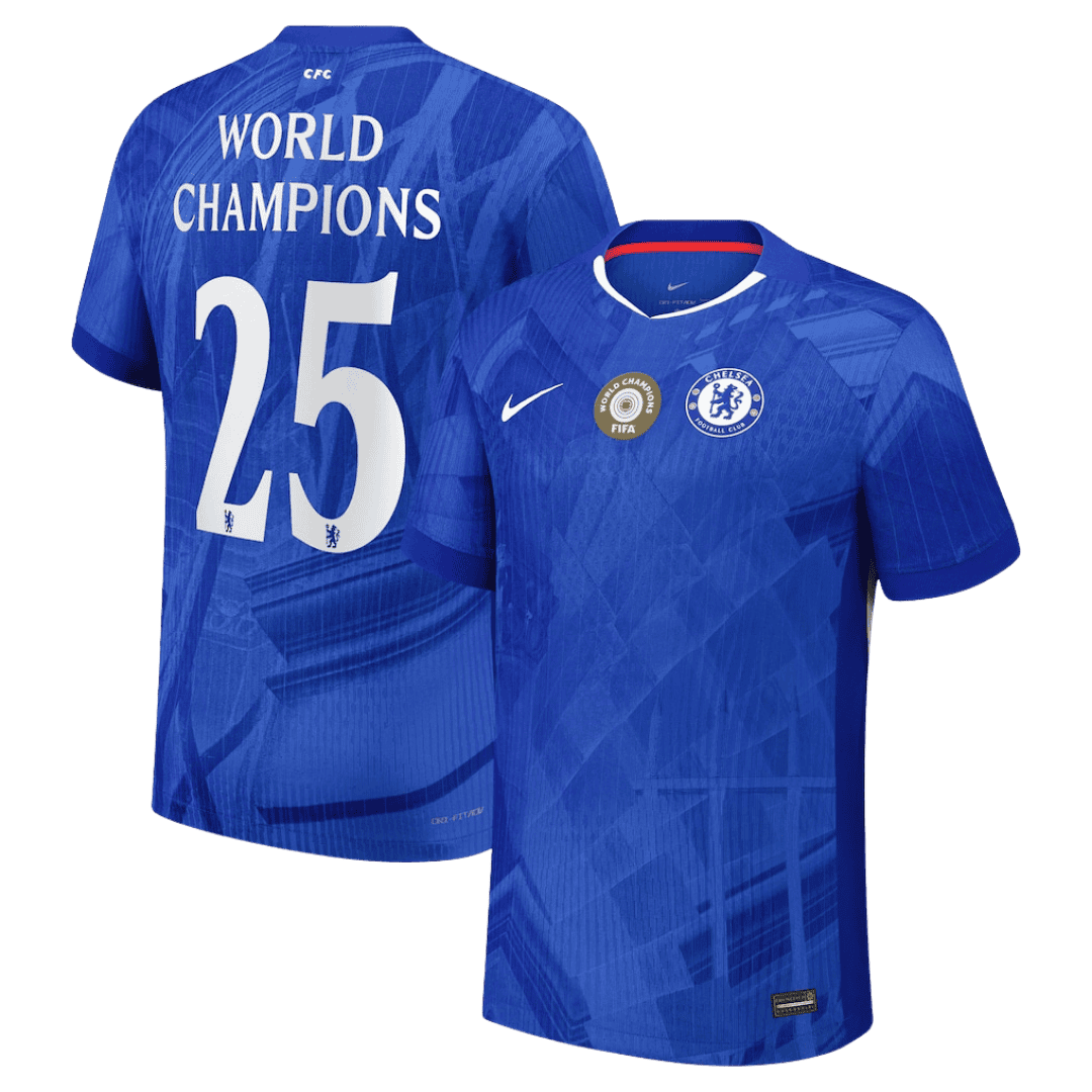 Chelsea Player Version Trikot Heim 2025/26 WORLD CHAMPIONS #25 Slim Fit