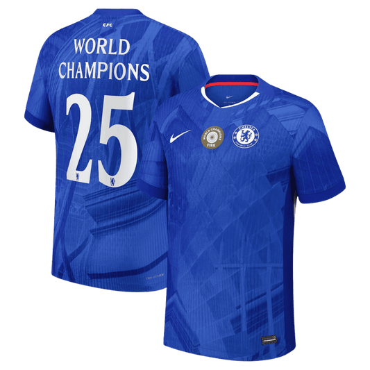 Chelsea Player Version Trikot Heim 2025/26 WORLD CHAMPIONS #25 Slim Fit