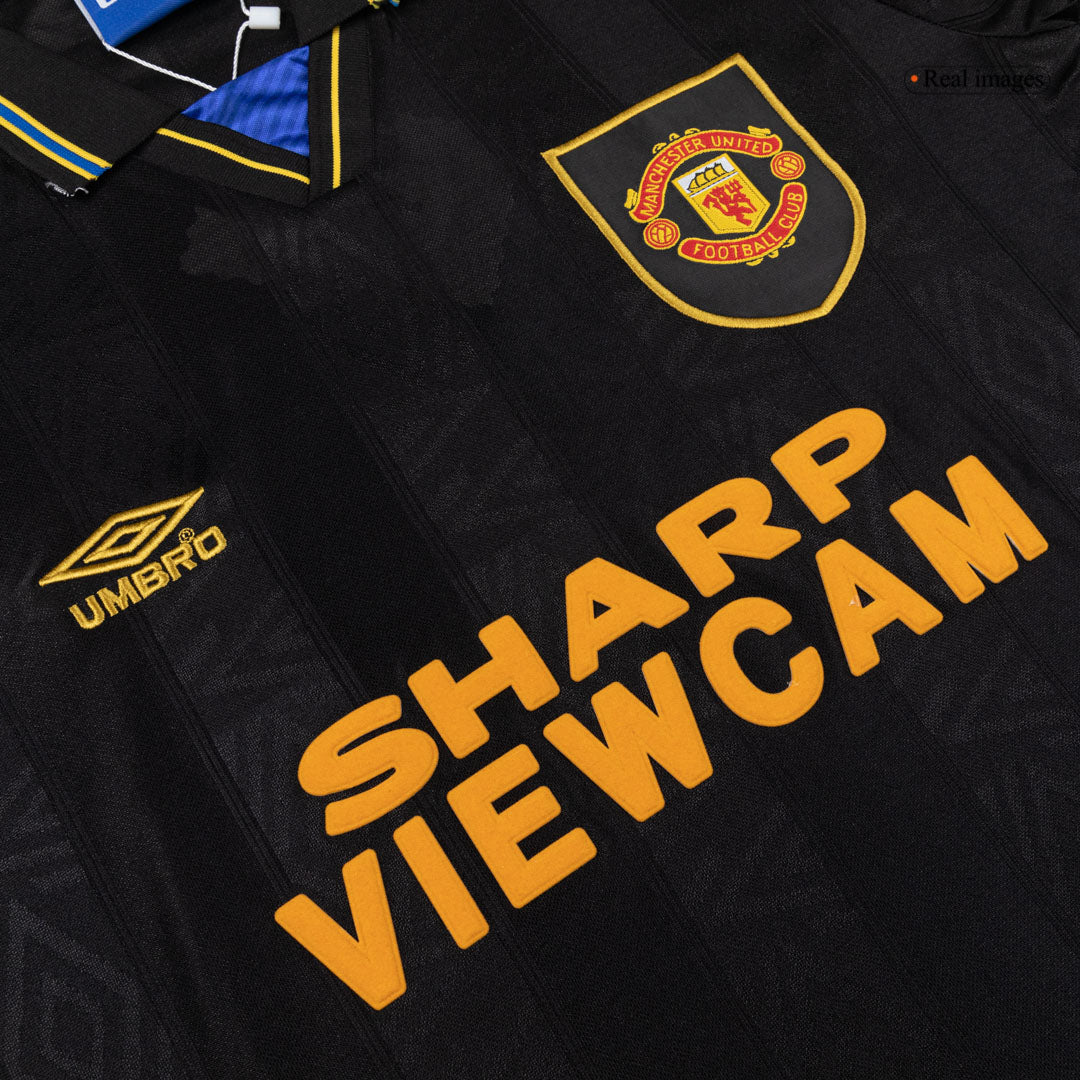 Manchester United Retro Langarm Trikot Auswärts 1993/94