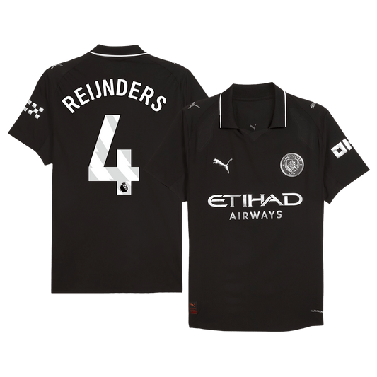 Manchester City Player Version Trikot Auswärts 2025/26 REIJNDERS #4 Slim Fit