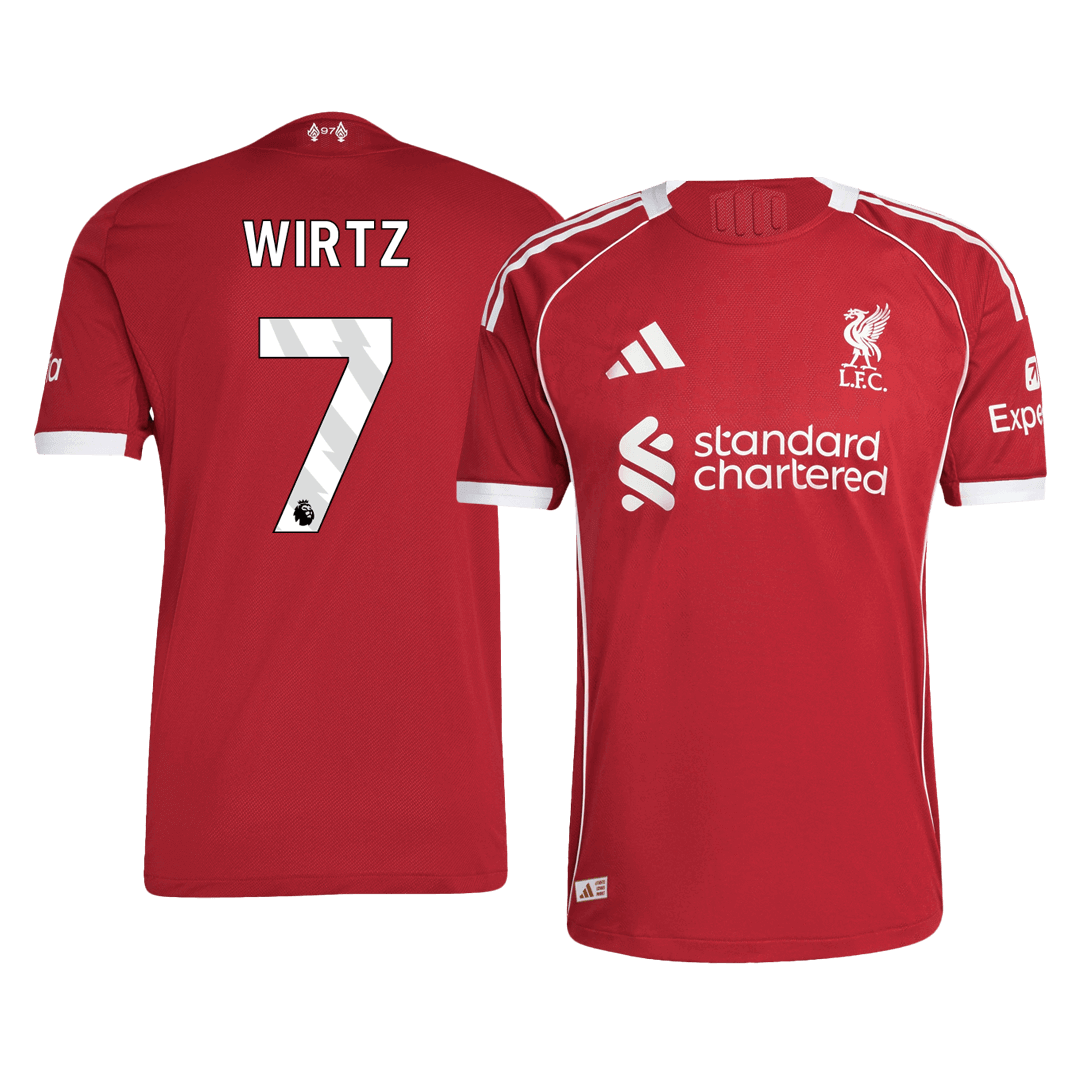Liverpool Player Version Trikot Heim 2025/26 WIRTZ #7 Slim Fit