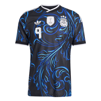 Argentina World Cup Player Version Trikot Auswärts 2026 J. ÁLVAREZ #9 Slim Fit