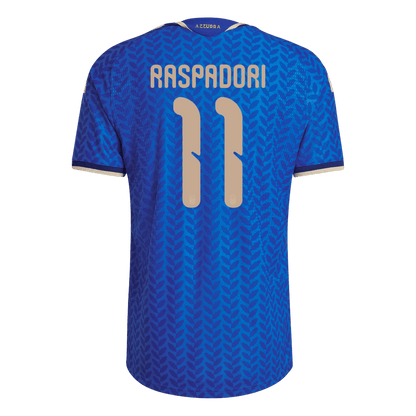 Italy World Cup Player Version Trikot Heim 2026 RASPADORI #11 Slim Fit