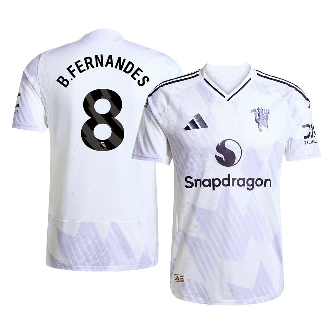 ManU Player Version Trikot Auswärts 2025/26 B.FERNANDES #8 Slim Fit