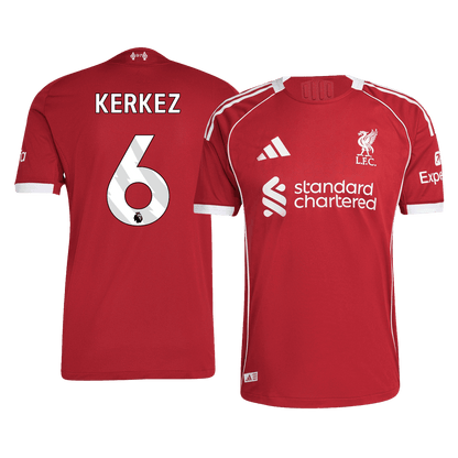 Liverpool Player Version Trikot Heim 2025/26 KERKEZ #6 Slim Fit