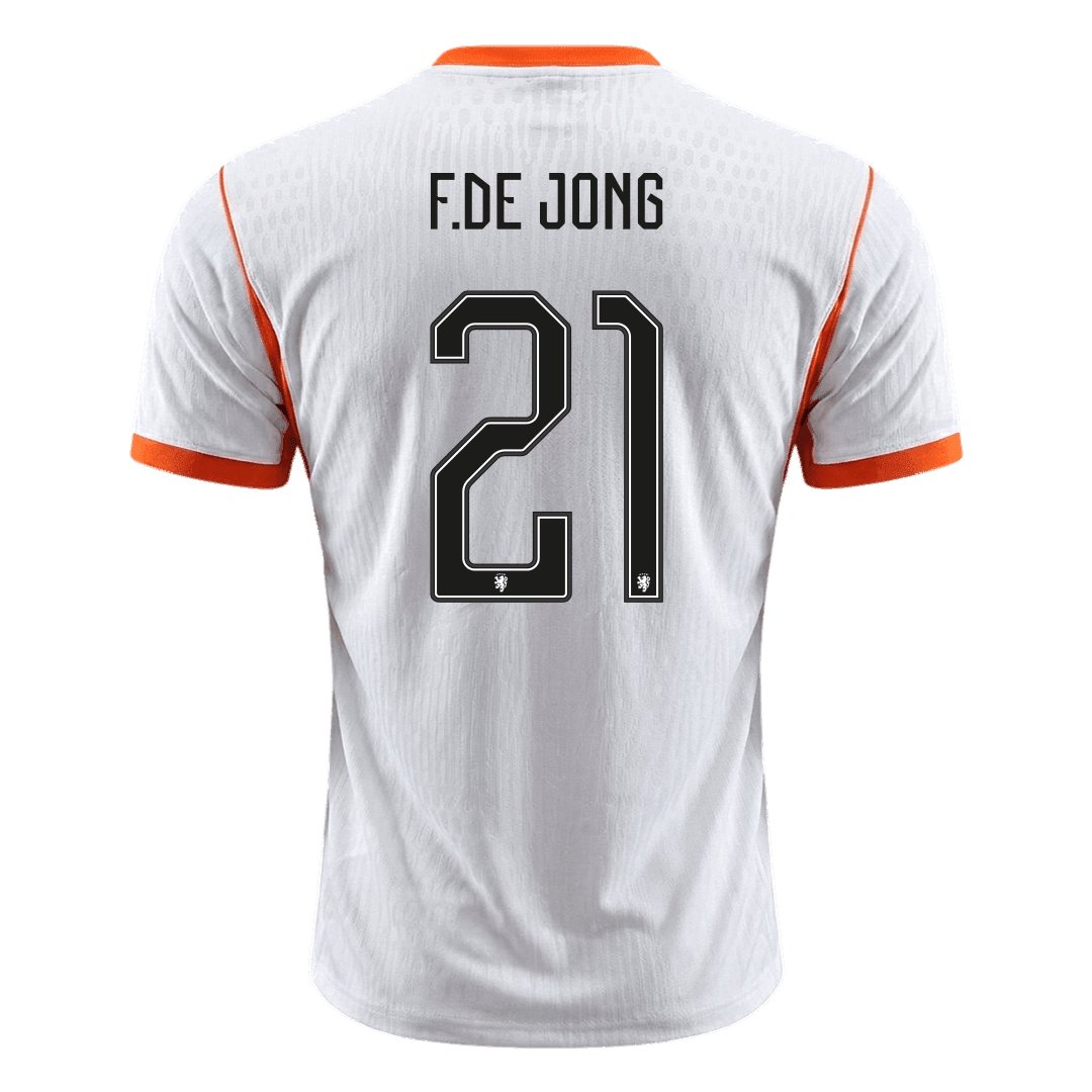 Netherlands World Cup Player Version Trikot Auswärts 2026 F.DE JONG #21 Slim Fit