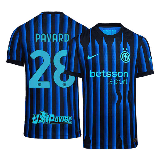 Inter Milan Player Version Trikot Heim 2025/26 PAVARD #28 Slim Fit