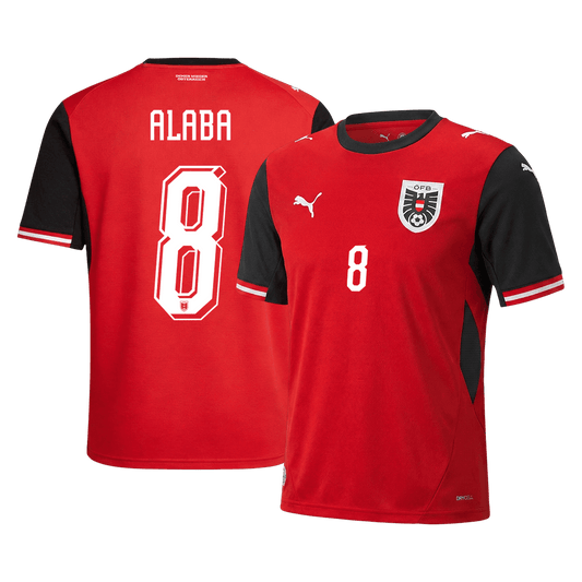 Austria World Cup Trikot Heim 2026 ALABA #8